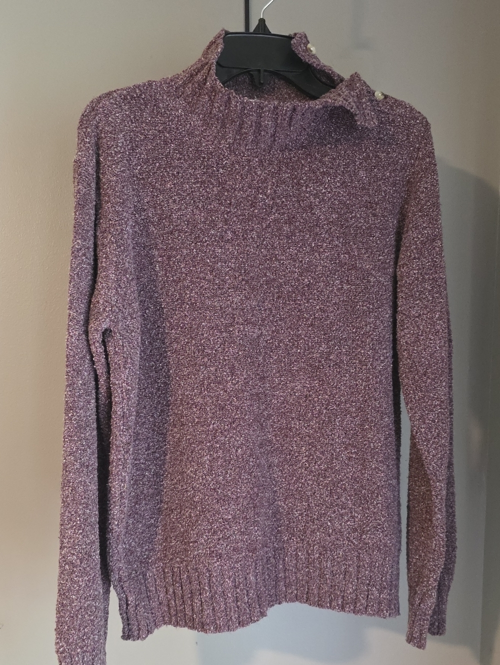 Columbia Purple Mock Neck Sweater Size Medium